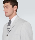 Thom Browne Striped single-breasted cotton blazer