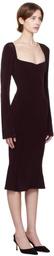 Mirror Palais Burgundy Cindy Supermodel Midi Dress