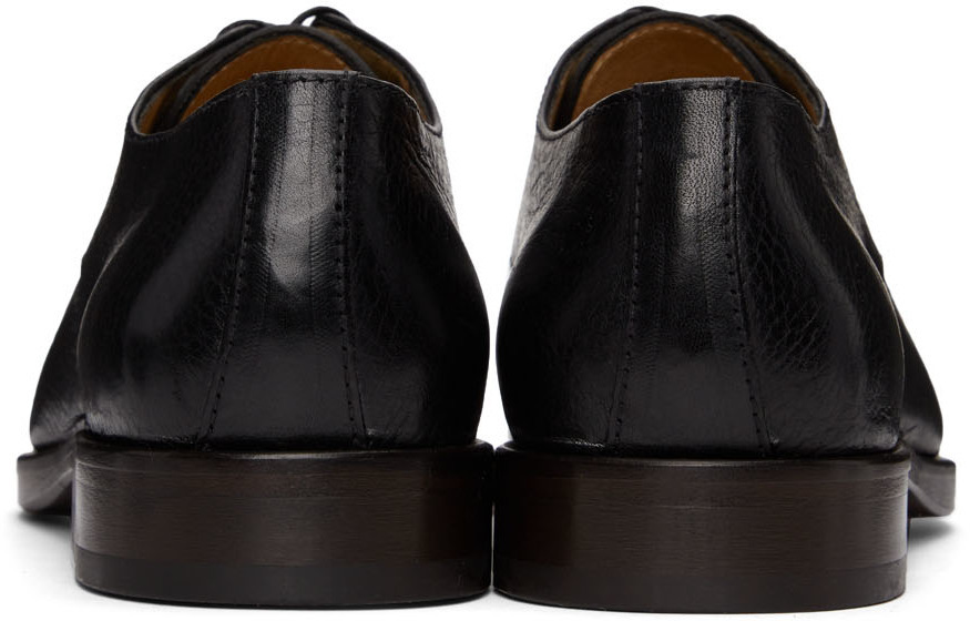 Lemaire Black Vegetable-Tanned Leather Derbys Lemaire