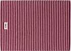 Tekla Burgundy & Pink Terry Bath Mat