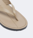 A.Emery Flora leather thong sandals