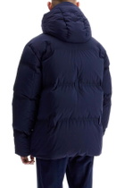 ZEGNA short down jacket with hood Blue