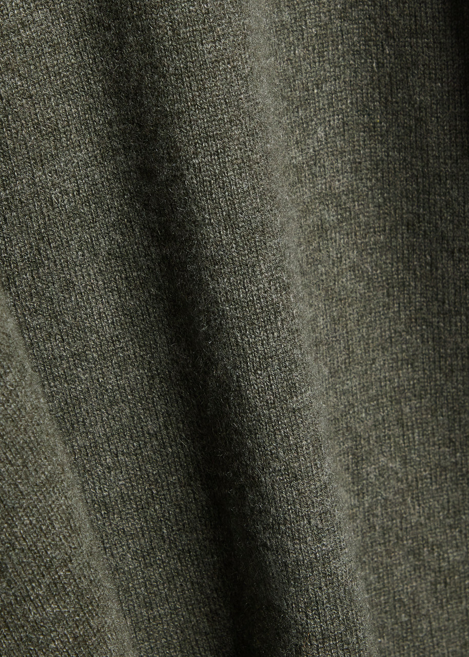 Sunspel Crew-neck Cashmere Jumper Khaki