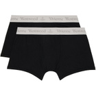Vivienne Westwood Two-Pack Black Cotton Boxer Briefs