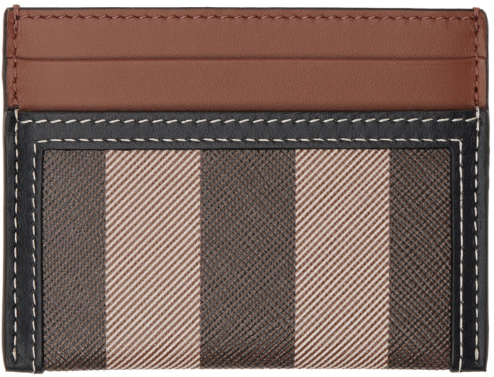 Photo: Burberry Brown Check & Two-Tone Card Holder