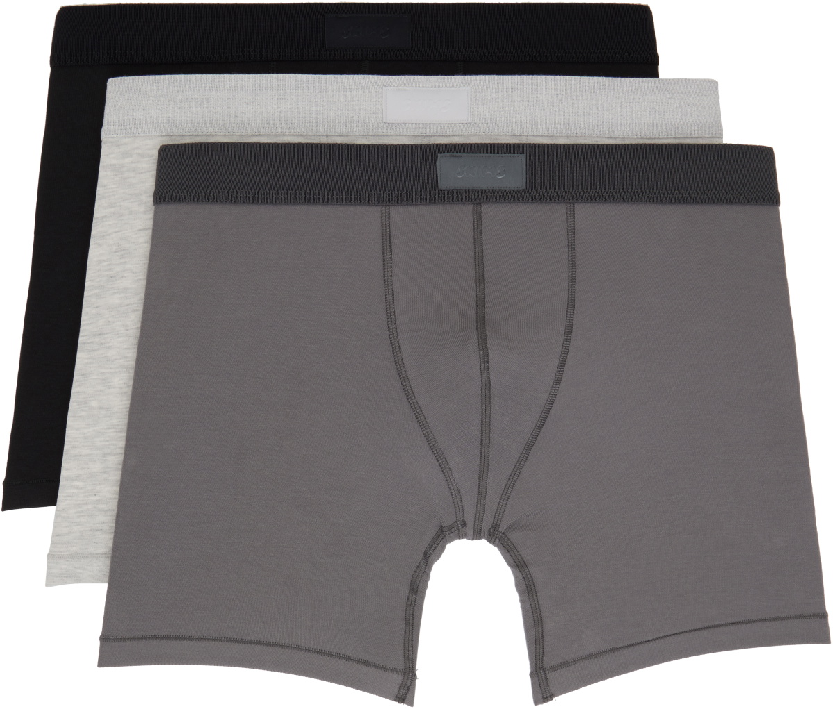 SKIMS Three-Pack Multicolor SKIMS Cotton 5 Boxer Briefs