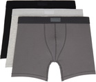 SKIMS Three-Pack Multicolor SKIMS Cotton 5 Boxer Briefs