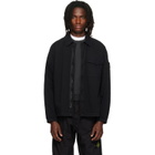 Stone Island Black 1200014 Organic Panama 'Old' Overshirt