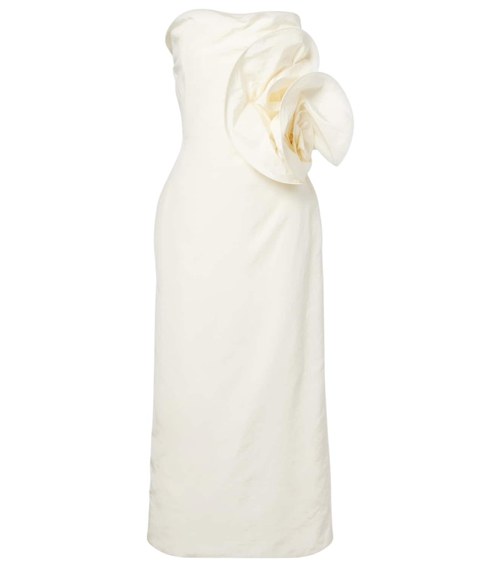 Photo: Magda Butrym Floral-appliqué corset dress