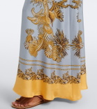 La DoubleJ Sorella printed silk twill maxi dress