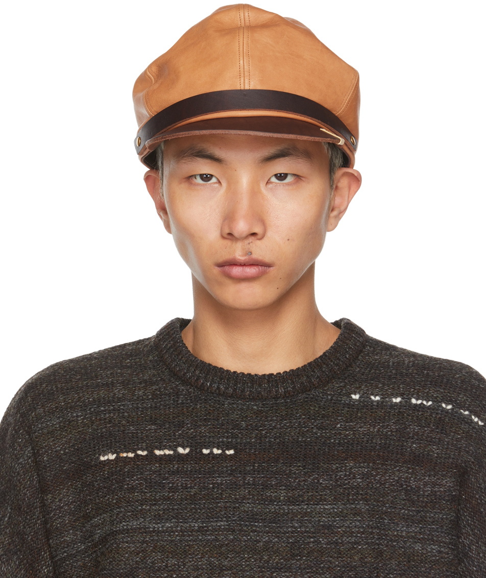 Visvim Brown Biker Cap Visvim