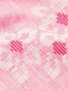 Kardo - Convertible-Collar Embroidered Cotton Shirt - Pink