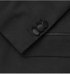 SALLE PRIVÉE - Black Gaspar Slim-Fit Satin-Trimmed Wool and Mohair-Blend Tuxedo - Black