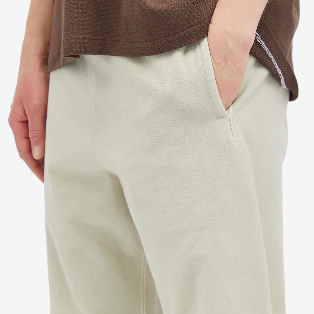 Auralee Men's Super Milled Sweat Pants in Light Khaki Auralee
