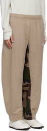 Bless Beige & Khaki Camo 'Overjoggingcamouflague' Sweatpants