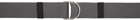 UNIFORME Grey Double D-Ring Belt