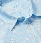 120% - Paisley-Print Linen Shirt - Blue