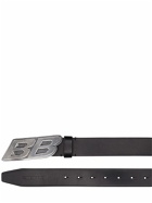 BALENCIAGA - 3.5cm Bb Moto Leather Belt