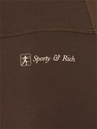 SPORTY & RICH Runner Script High Waist Biker Shorts
