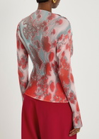 Julia Heuer Lee Pleated Chiffon top - Red - One Size