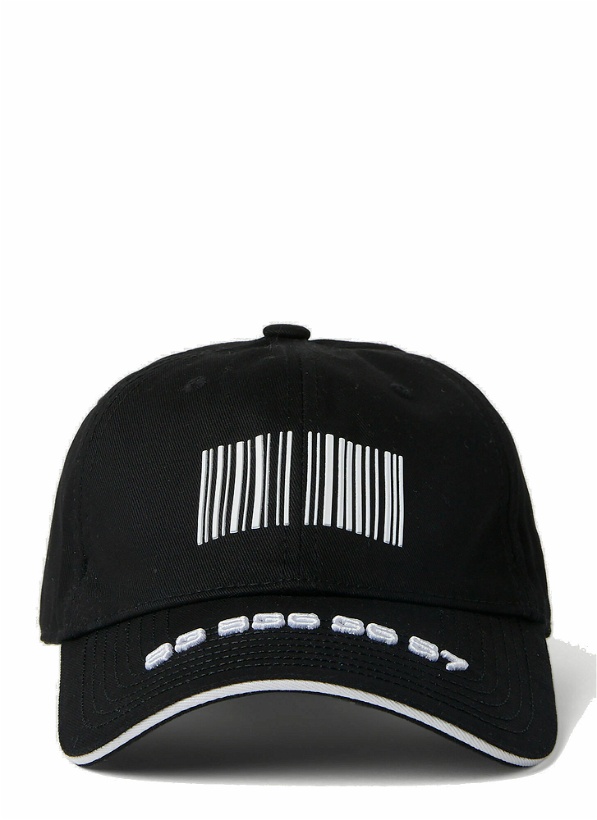 Photo: VTMNTS - Barcode Baseball Cap in Black