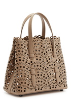 Alaïa Mina 20 Laser-cut Leather top Handle bag - Sand - One Size