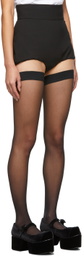 SHUSHU/TONG SSENSE Exclusive Black Mini Shorts