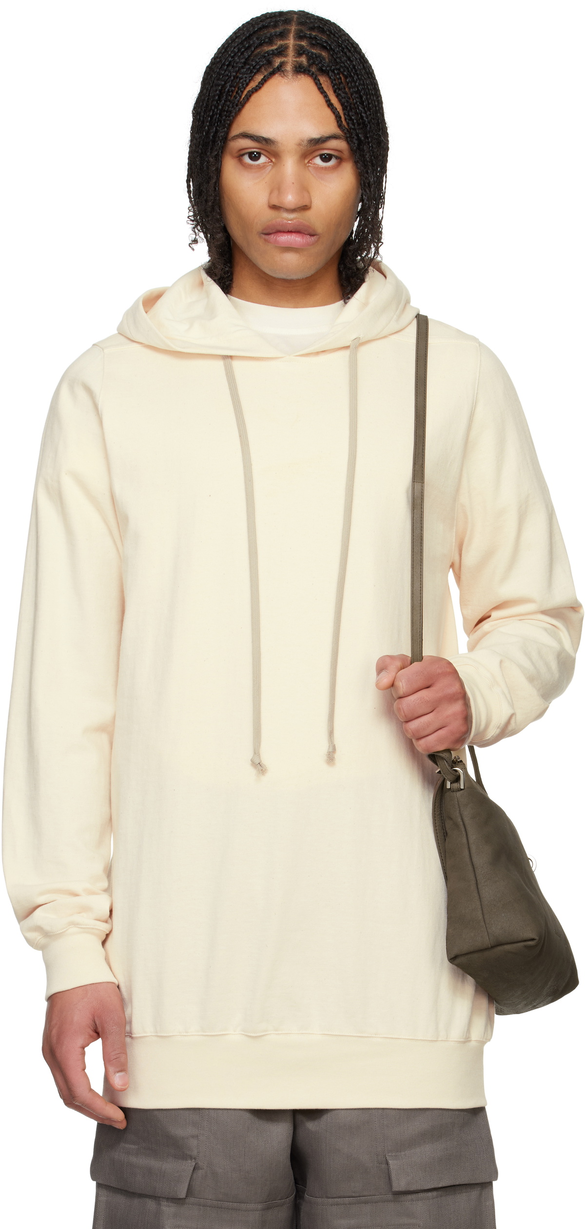 【関税込み】Rick Owens オフホワイト Hollywood ジップフーディ off-white-hollywood-heavy-