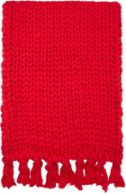Charles Jeffrey LOVERBOY Red Supa Massive Scarf
