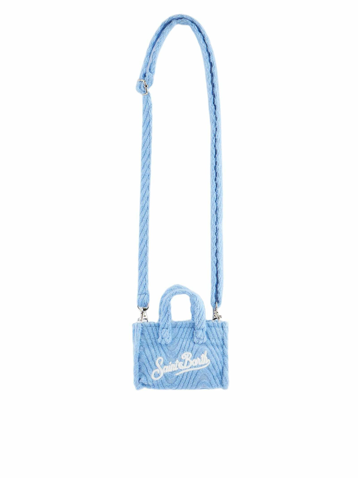 MC2 Saint Barth Light Blue Terry Embossed Key Holder