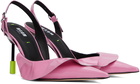 MSGM Pink Sling Back Heels