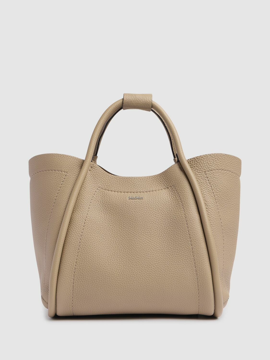 ★関税込★MAX MARA Small Marin レザー トートバッグ Marine Small leather tote bag in brown - Max Mara | Mytheresa