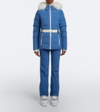 Yves Salomon Belted shearling-trimmed ski jacket