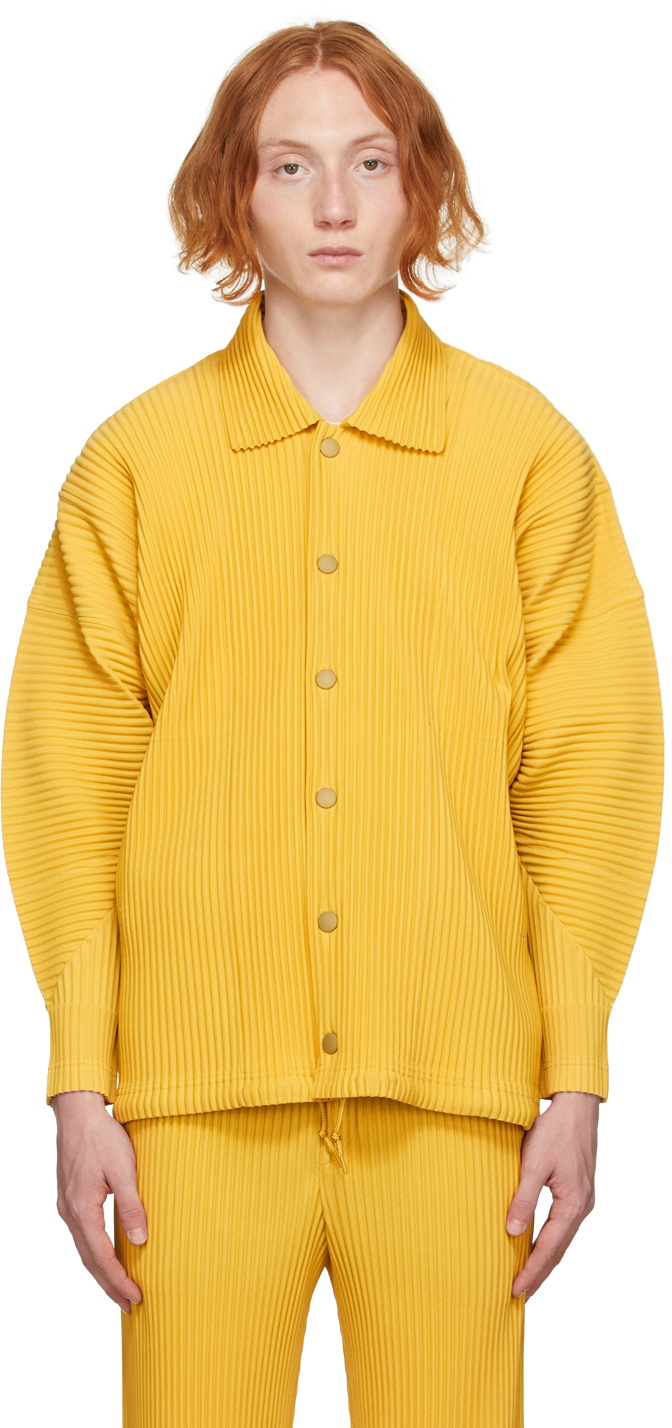 Homme Plissé Issey Miyake Yellow Monthly Color August Jacket Homme