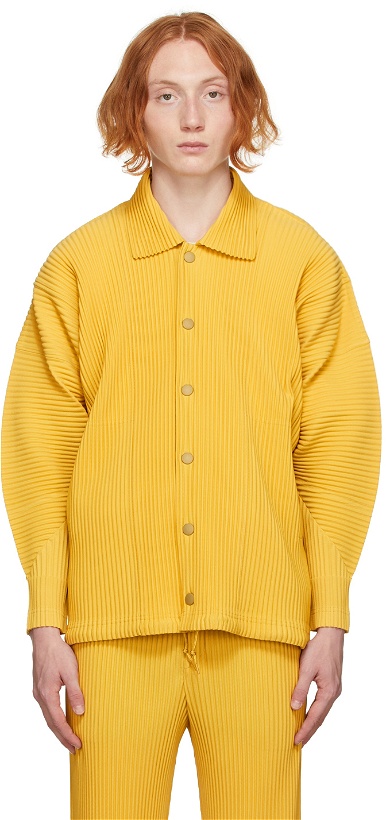 Photo: Homme Plissé Issey Miyake Yellow Monthly Color August Jacket