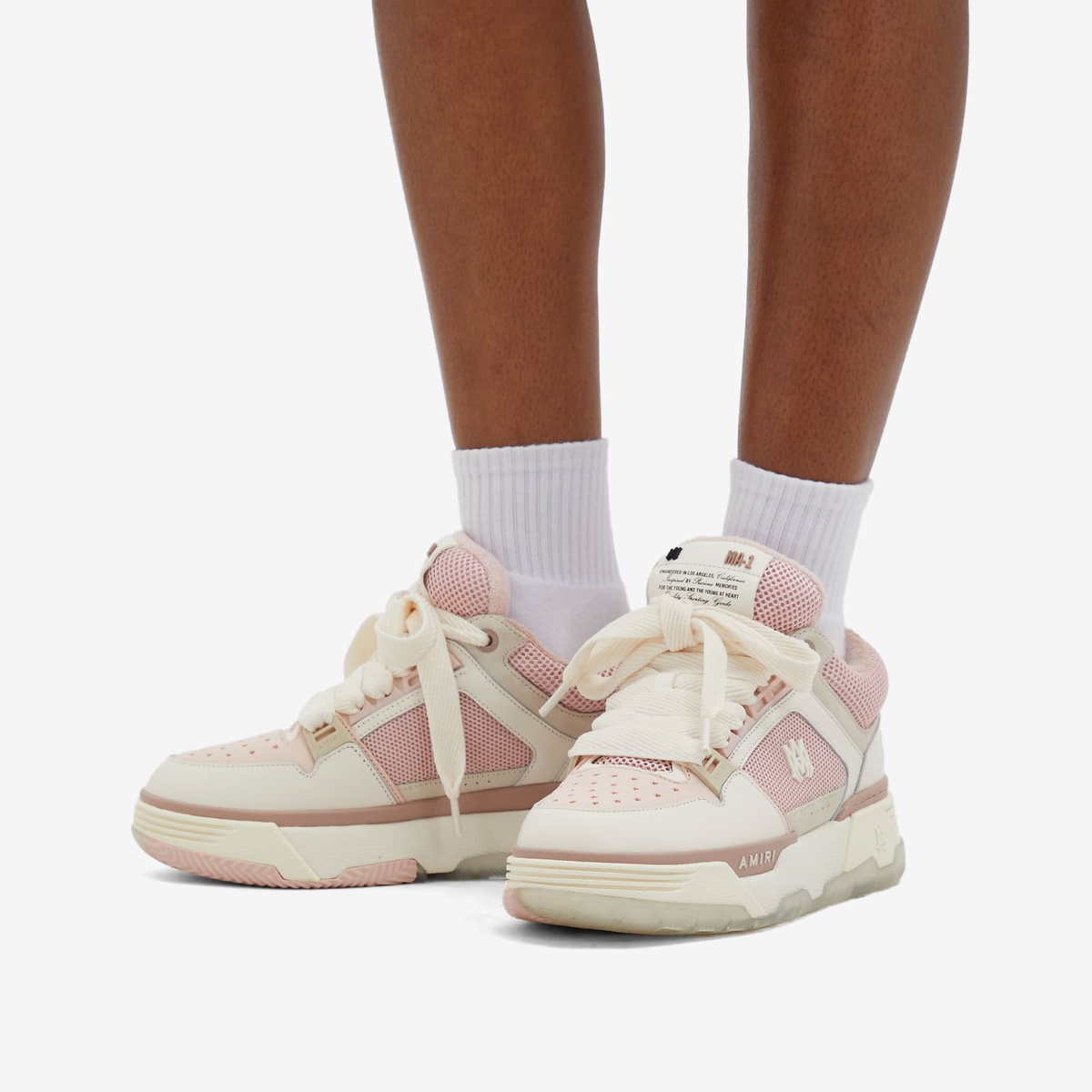 AMIRI Women's MA-1 Sneaker in Pink Alabaster Amiri