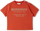 Burberry Baby Red Horseferry Logo T-Shirt