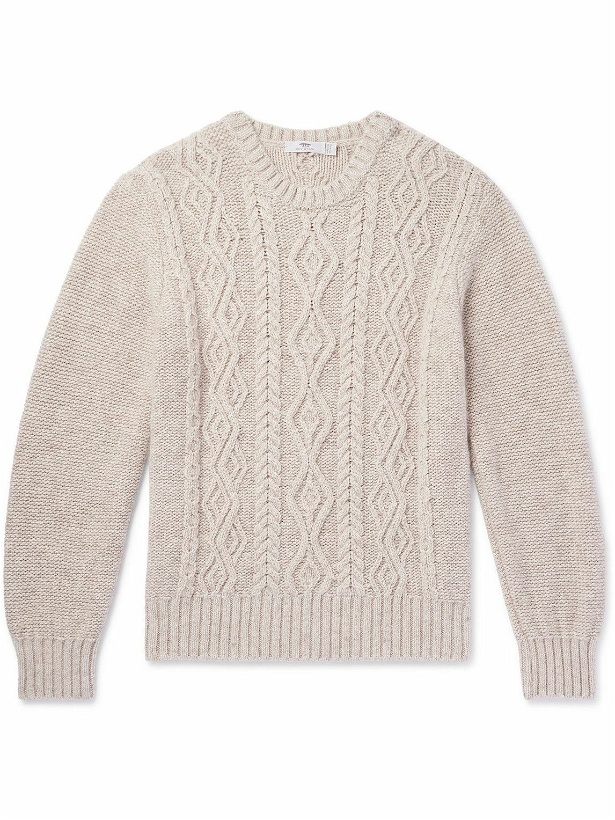 Photo: Inis Meáin - Aran Cable-Knit Cashmere Sweater - White