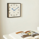 Newgate Clocks Number Five Railway Wall Clock in Blue