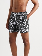 AMIRI - Playboy Short-Length Printed Swim Shorts - Black