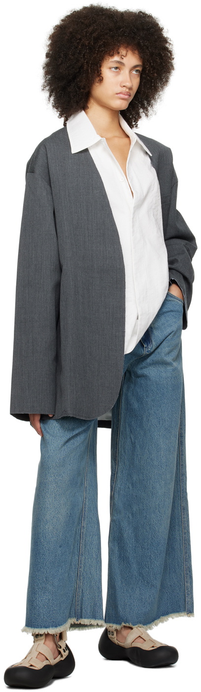 Subtle Le Nguyen Blue Five-Pocket Jeans