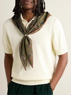 Drake's - Birds of Paradise Printed Wool and Silk-Blend Scarf