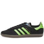 Adidas Statement Adidas SPZL Samba Deco Sneakers in Core Black/Lucid Lime/Gum
