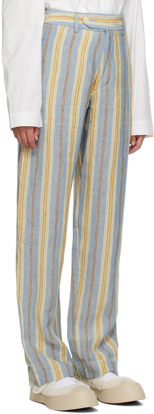 Nicholas Daley Multicolor Striped Trousers