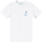 Casablanca Men's Caza Emblem T-Shirt in White
