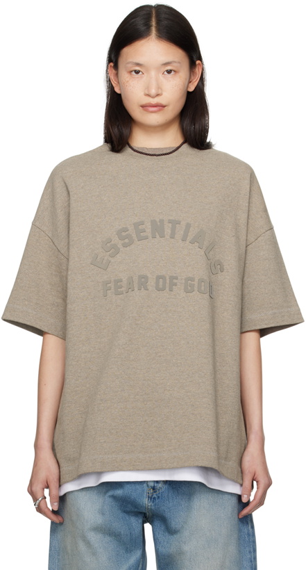 Photo: Fear of God ESSENTIALS Gray Bonded T-Shirt