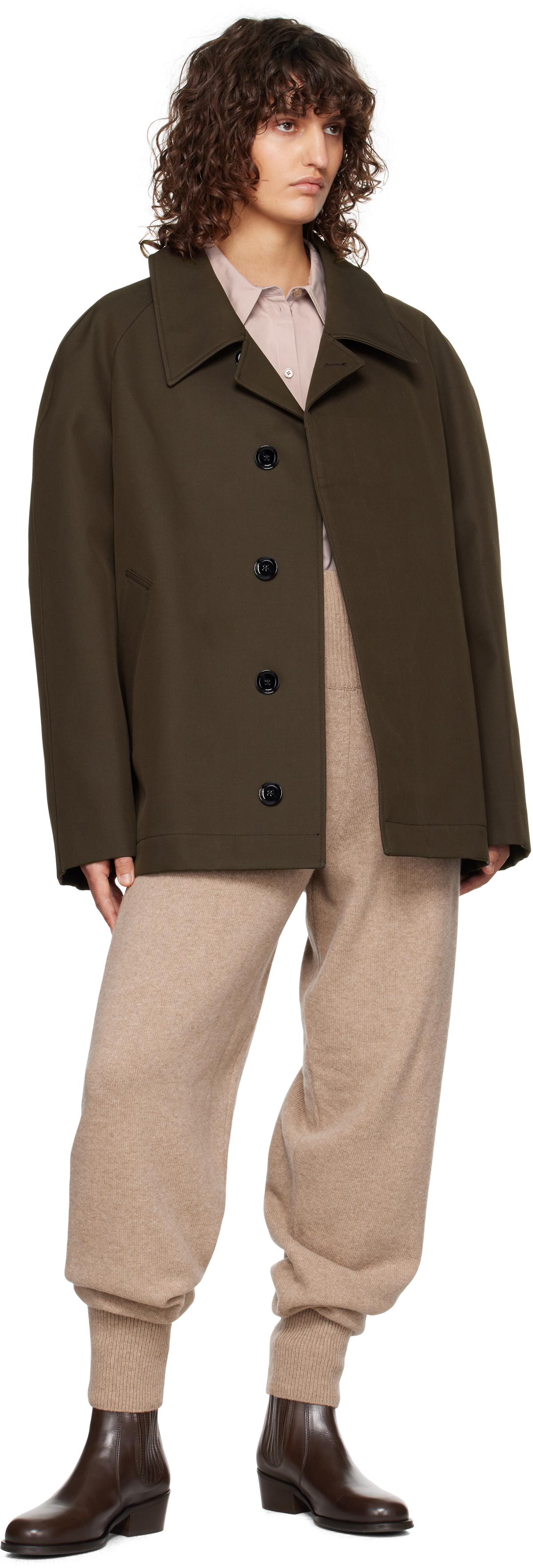 【関税込み】LEMAIRE ブラウン Car ジャケット LEMAIRE Brown Car Jacket Lemaire