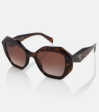 Prada Geometric tortoiseshell sunglasses