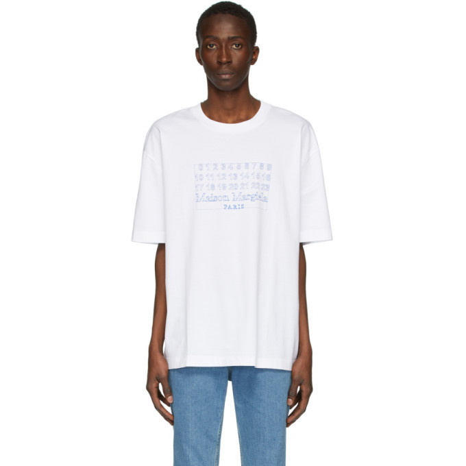 Photo: Maison Margiela White Number Logo T-Shirt