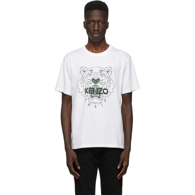 Photo: Kenzo White Classic Tiger T-Shirt